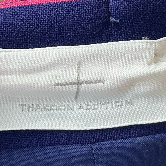 Thakoon Addition Short Sleeve Cut Out Back Dress Pink Navy Blue Style Size 6 - Picture 14 of 16